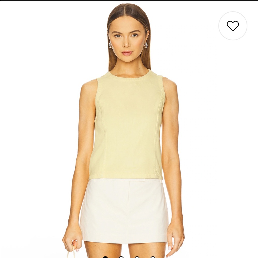 rag & bone Light Yellow Tank Top